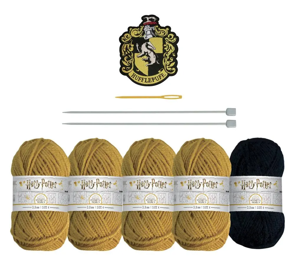 Harry Potter Strick Set Infinity Schal Hufflepuff Produktfoto
