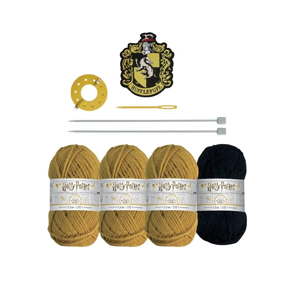 Harry Potter Strick-Set Beanie Hufflepuff Produktfoto