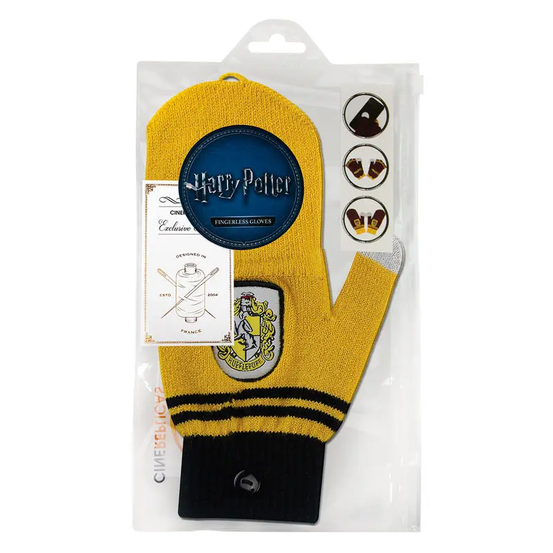 Harry Potter Handschuhe (Fingerlos) Hufflepuff Produktfoto