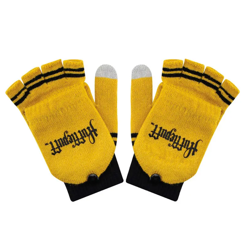 Harry Potter Handschuhe (Fingerlos) Hufflepuff Produktfoto
