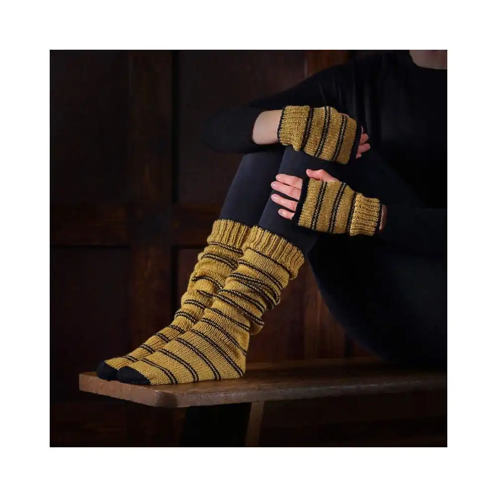 Harry Potter Strick Set Haussocken und Fäustlinge Hufflepuff Produktfoto