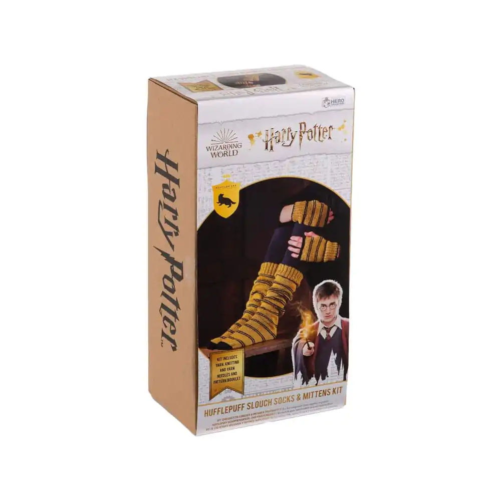 Harry Potter Strick Set Haussocken und Fäustlinge Hufflepuff Produktfoto