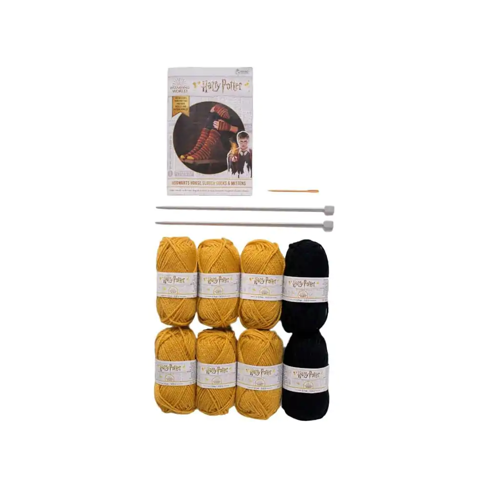 Harry Potter Strick Set Haussocken und Fäustlinge Hufflepuff Produktfoto