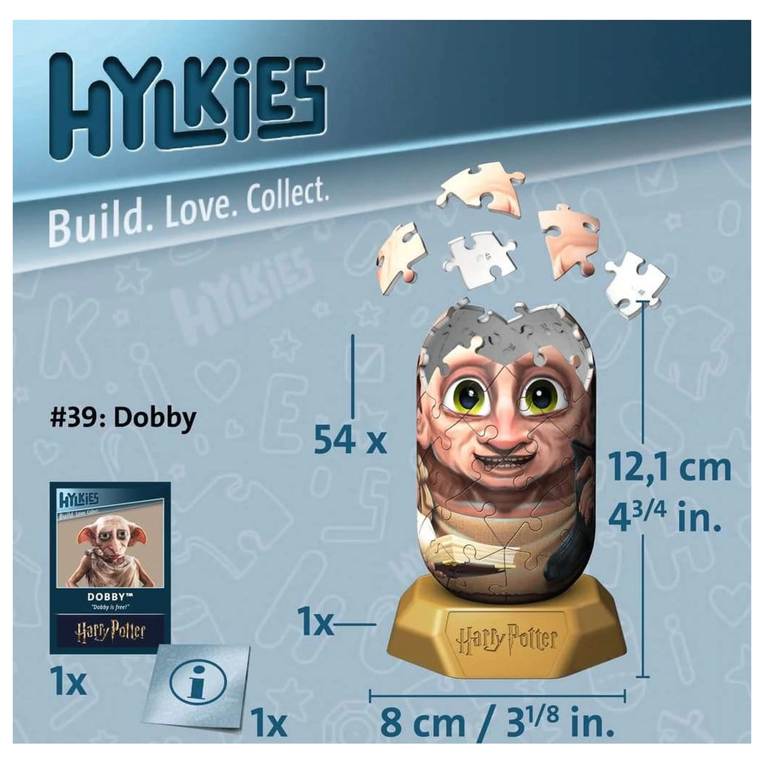 Harry Potter Hylkies 3D Puzzle #39 Dobby 12 cm Produktfoto