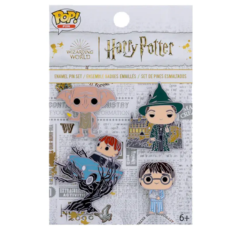 Harry Potter POP! Pin Ansteck-Pins 4er-Set HP Anniversary Chamber of Secrets 4 cm termékfotó