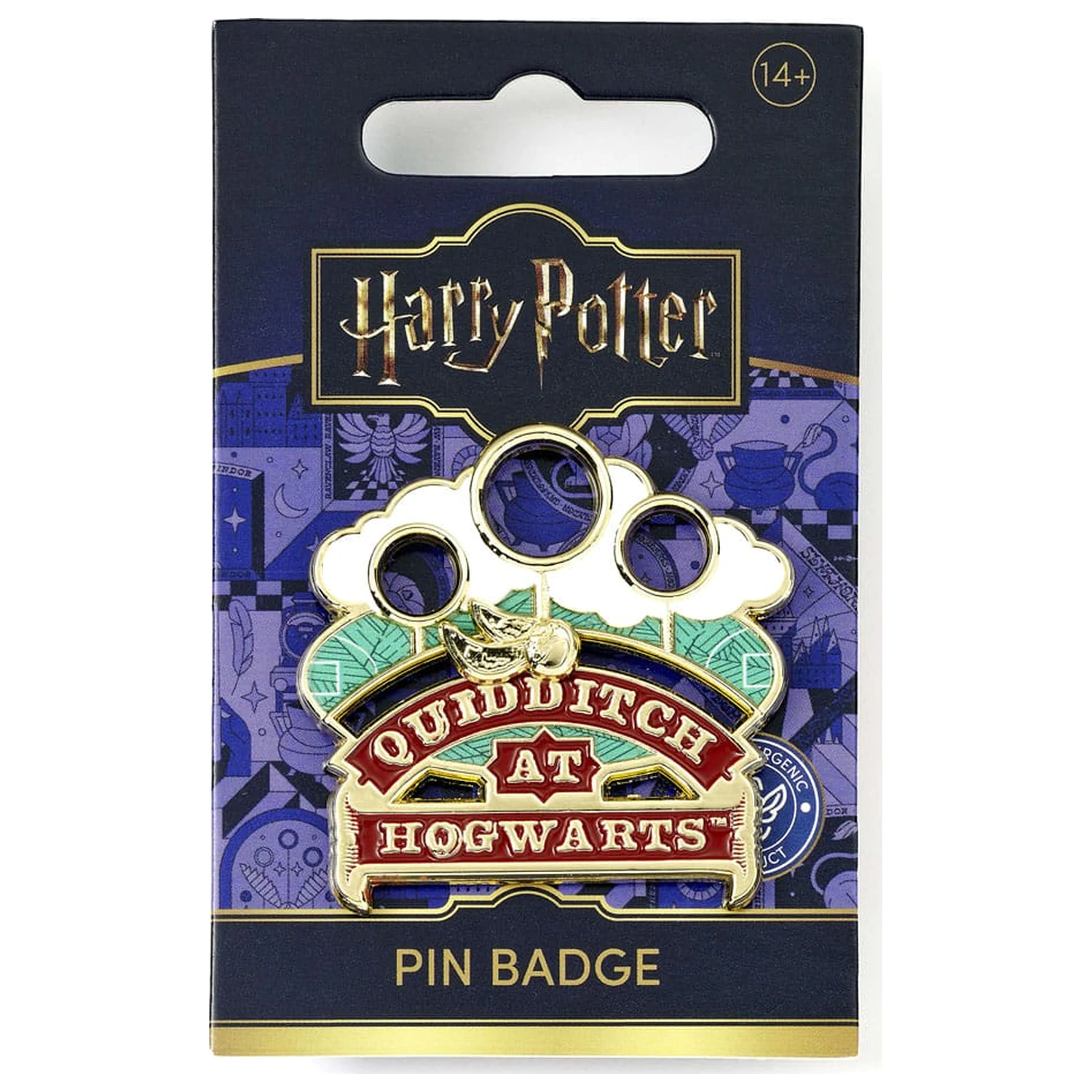 Harry Potter Pin Abzeichen Quidditch (goldfarben) Produktfoto
