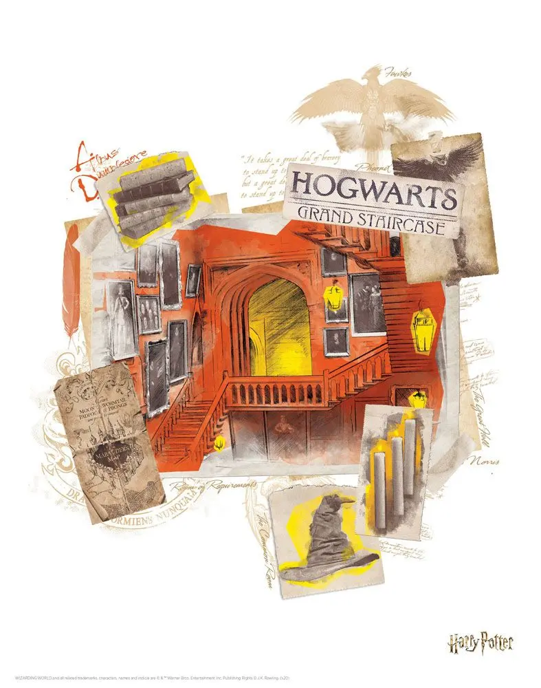Harry Potter Lithografie 10er-Set 36 x 28 cm Produktfoto
