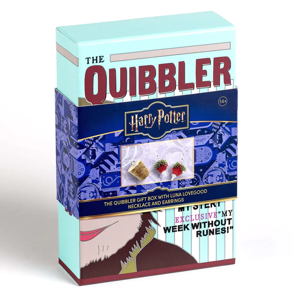Harry Potter Luna Lovegoods Quibbler Ohrringe + Halskette Produktfoto