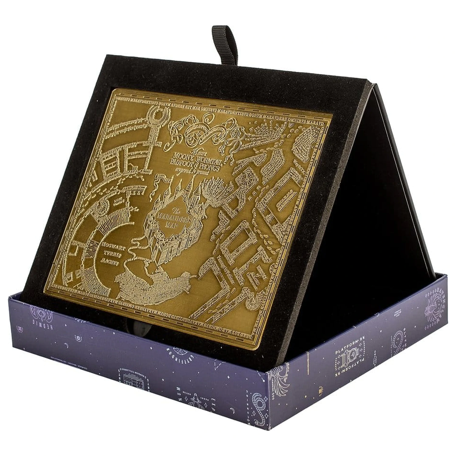 Harry Potter Replica Karte des Rumtreibers Metallkarte 15 cm Produktfoto