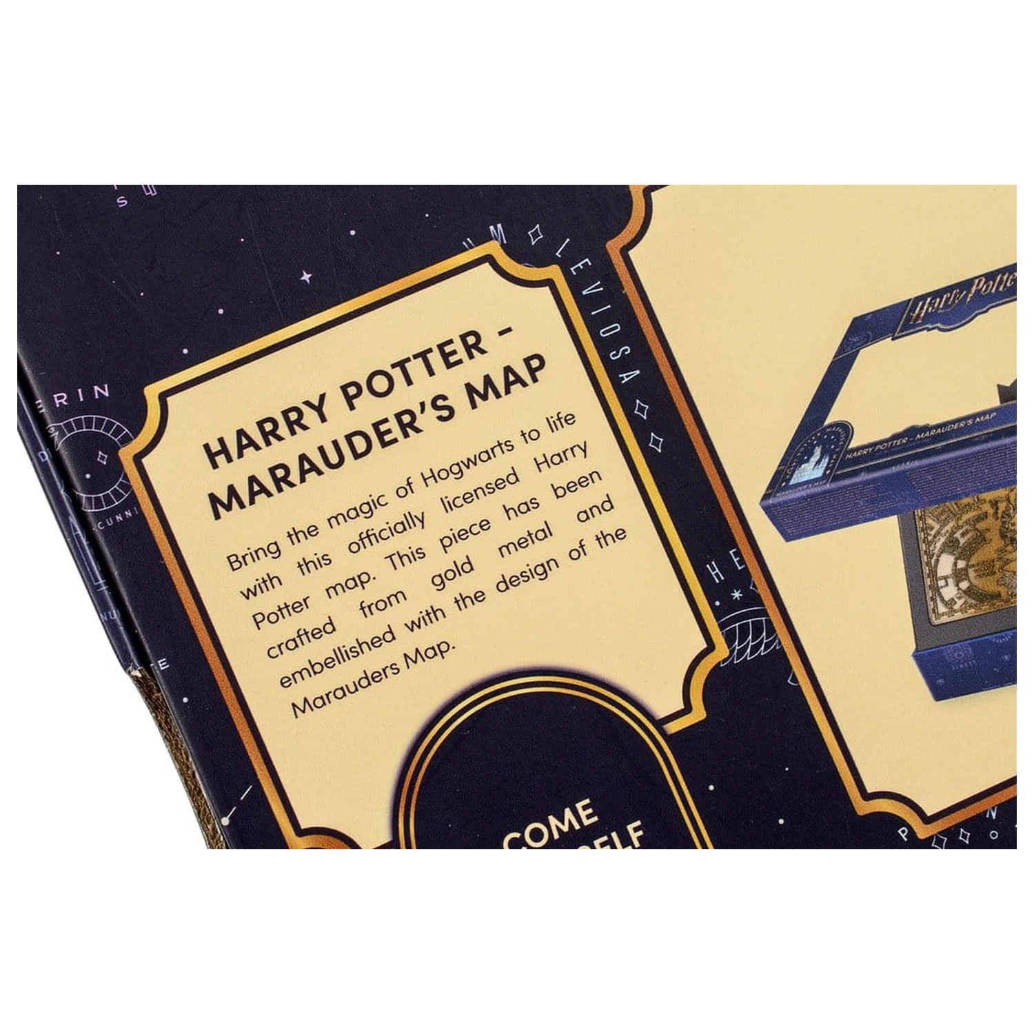 Harry Potter Replica Karte des Rumtreibers Metallkarte 15 cm Produktfoto