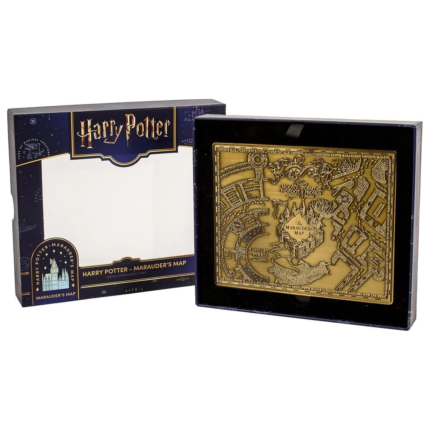 Harry Potter Replica Karte des Rumtreibers Metallkarte 15 cm Produktfoto