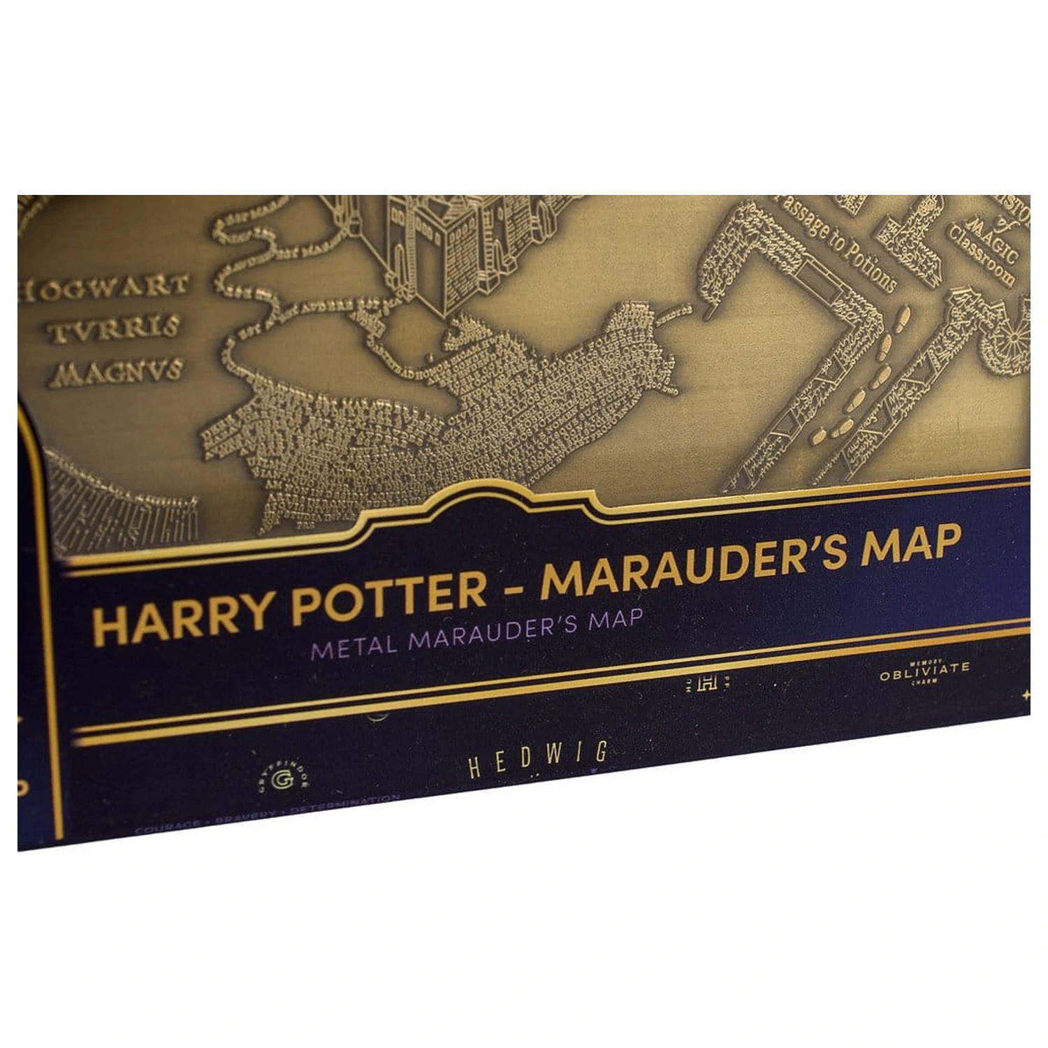 Harry Potter Replica Karte des Rumtreibers Metallkarte 15 cm Produktfoto