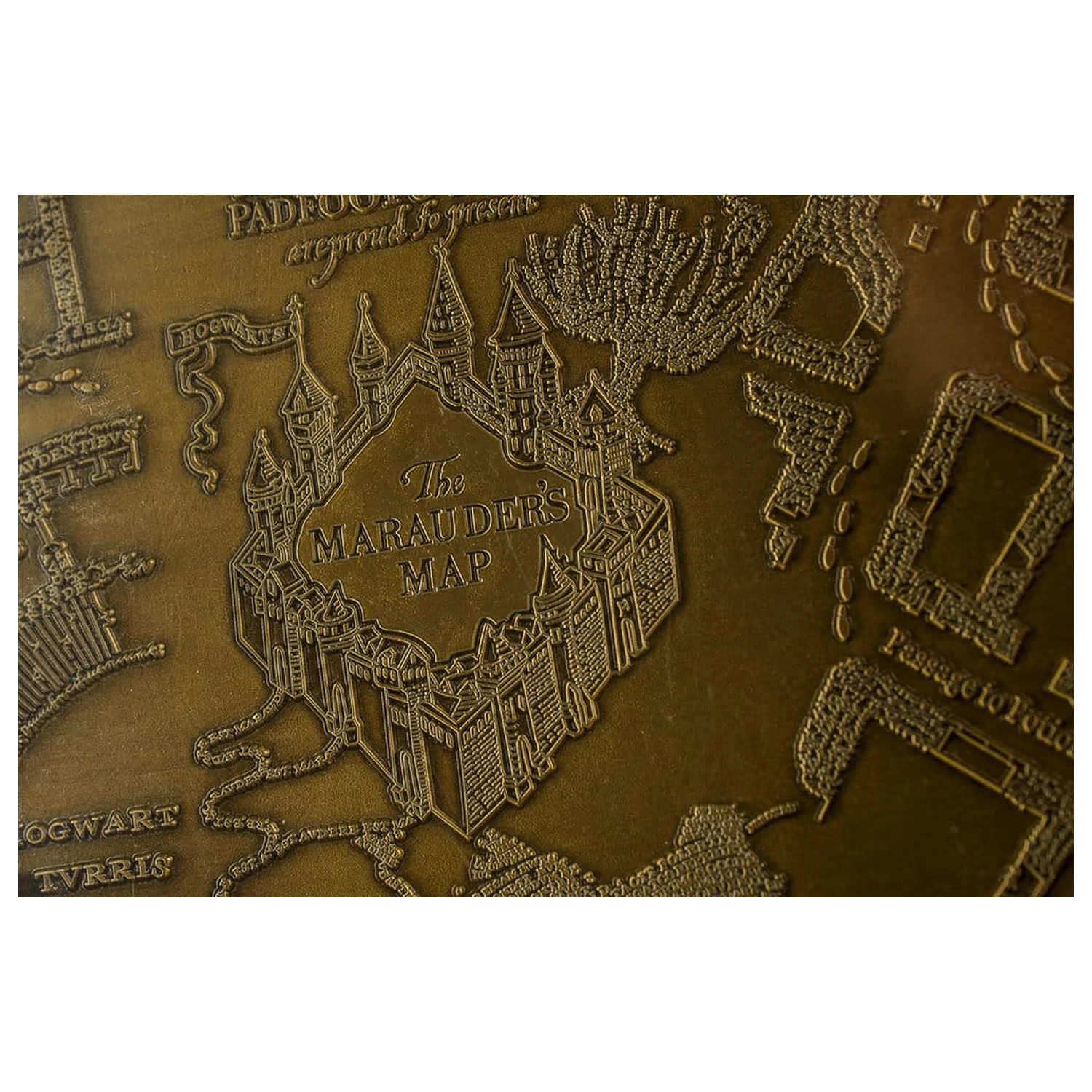 Harry Potter Replica Karte des Rumtreibers Metallkarte 15 cm Produktfoto