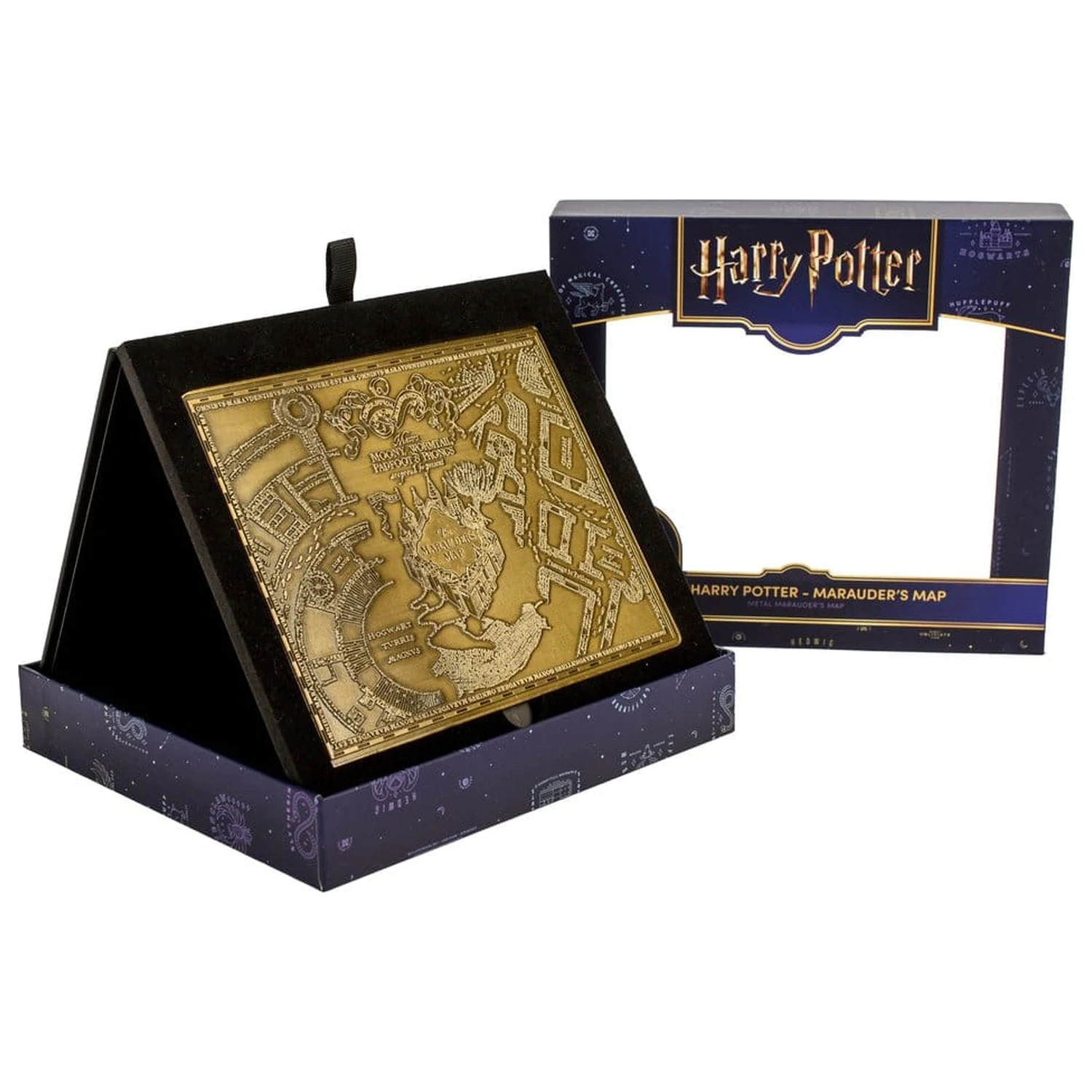 Harry Potter Replica Karte des Rumtreibers Metallkarte 15 cm Produktfoto