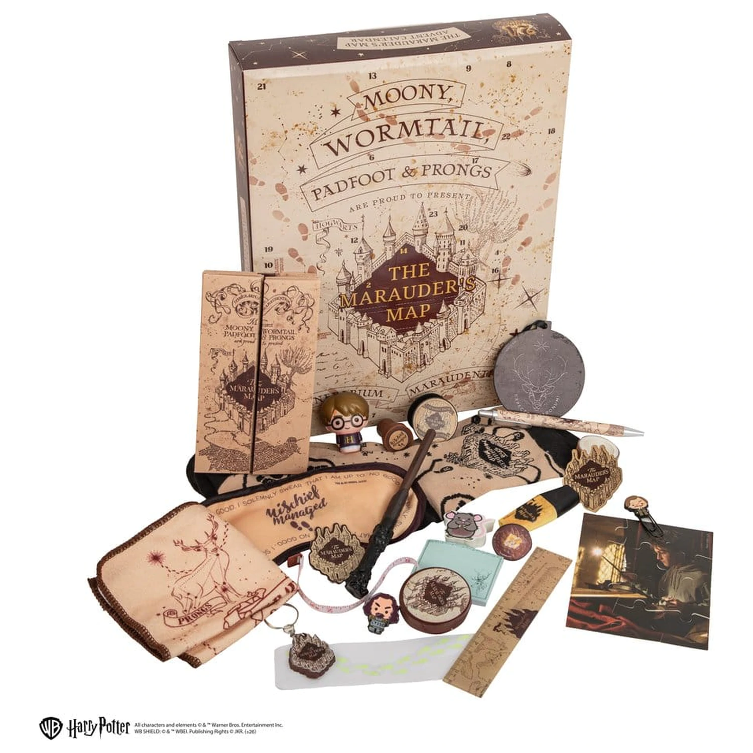 Harry Potter Adventskalender Marauder's Map Neue Edition 2026 Produktfoto