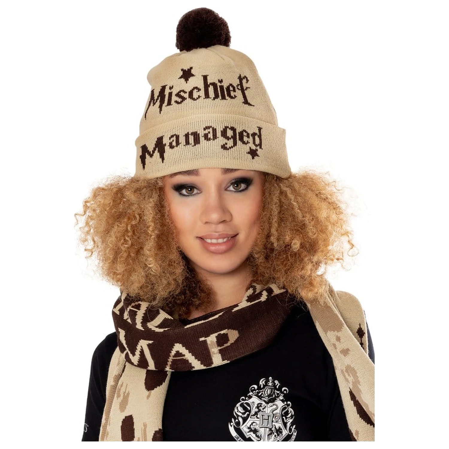 Harry Potter Mütze Marauders Map Produktfoto