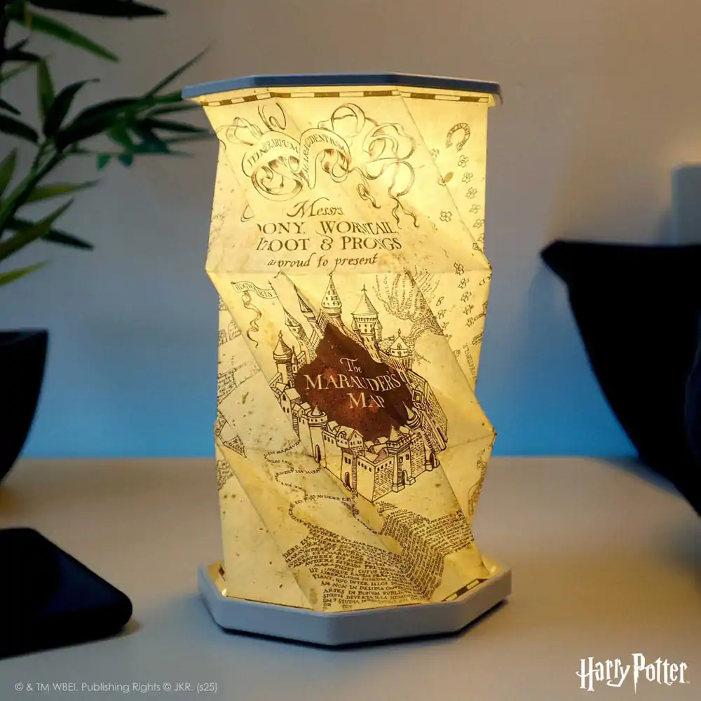 Harry Potter faltbare Lampe Marauders Map 15 cm Produktfoto