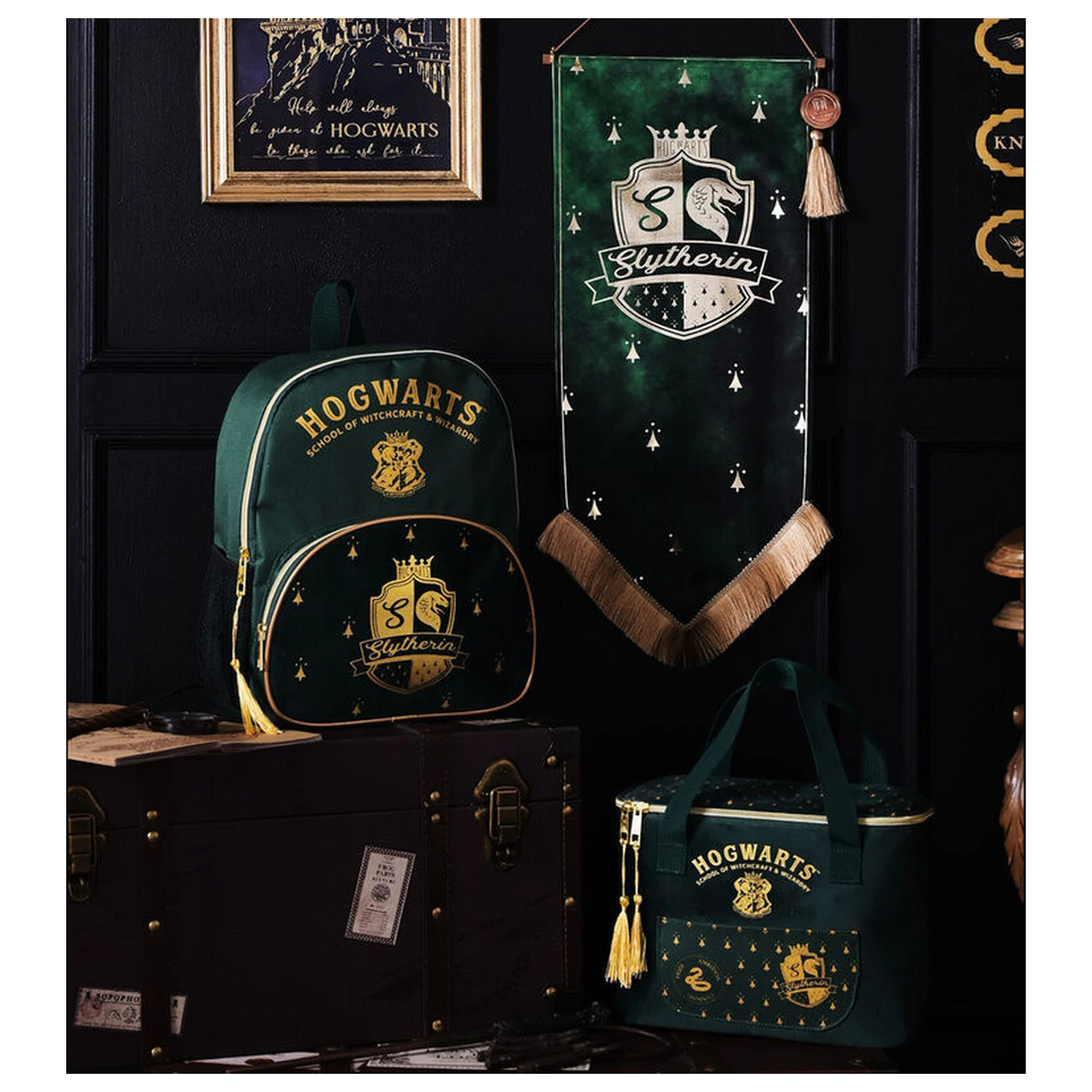Harry Potter Slytherin Hängebanner Produktfoto