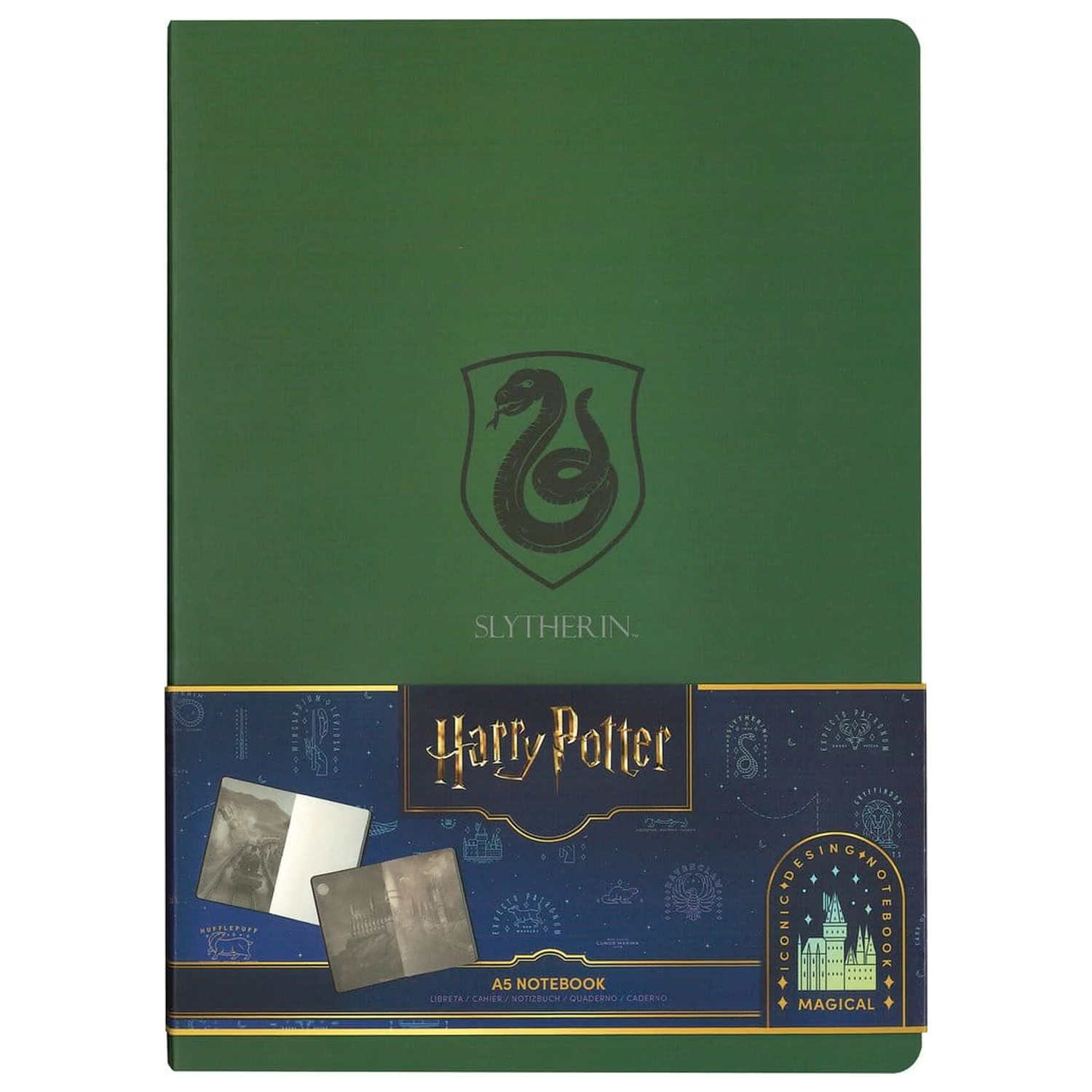 Harry Potter Softcover Notizbuch Slytherin 21 cm Produktfoto
