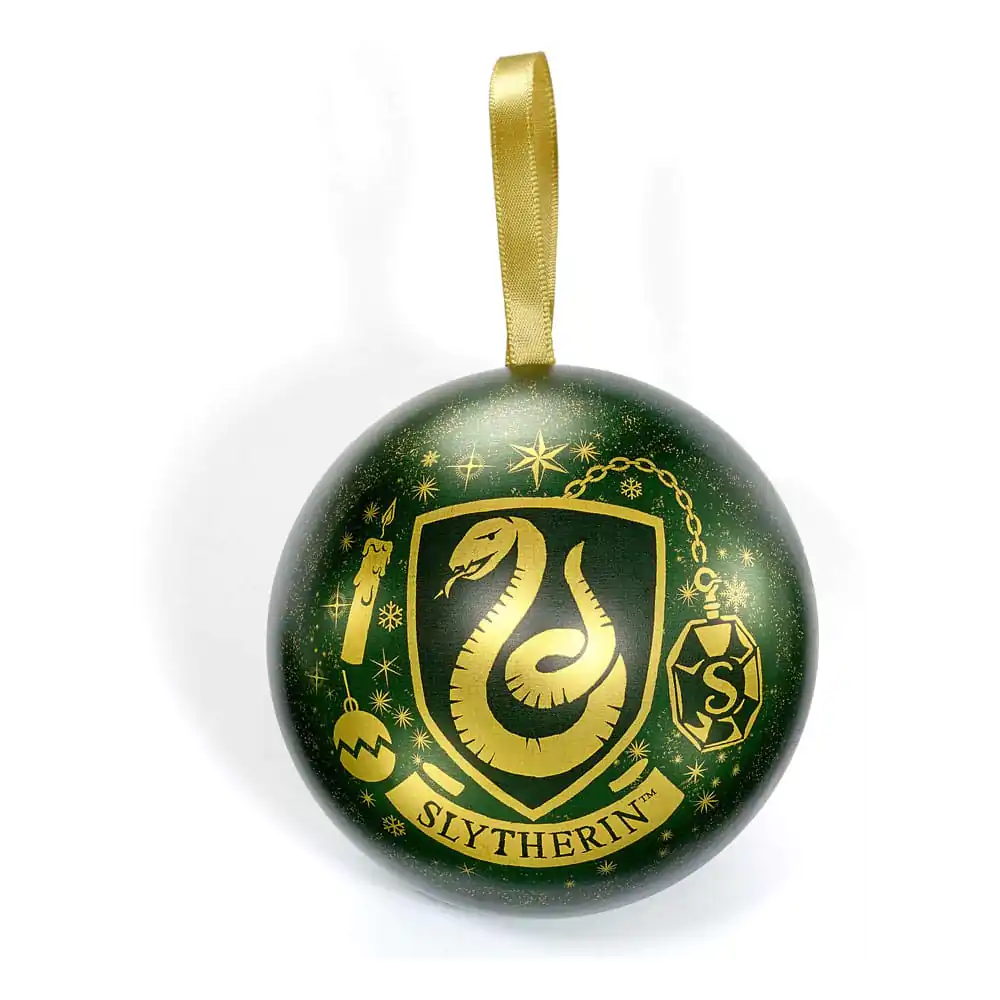 Harry Potter Christbaumschmuck mit Halskette Slytherin Produktfoto