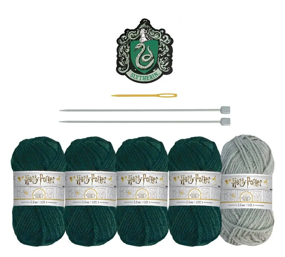Harry Potter Strick Set Infinity Schal Slytherin Produktfoto