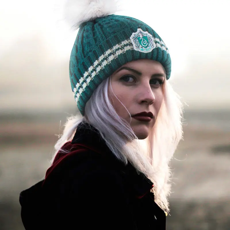 Harry Potter Pom-Pom Beanie Slytherin Produktfoto