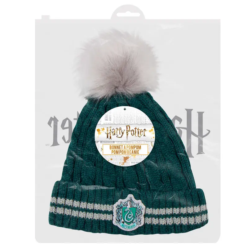 Harry Potter Pom-Pom Beanie Slytherin Produktfoto