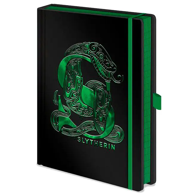 Harry Potter Premium Notizbuch A5 Slytherin Folie Produktfoto
