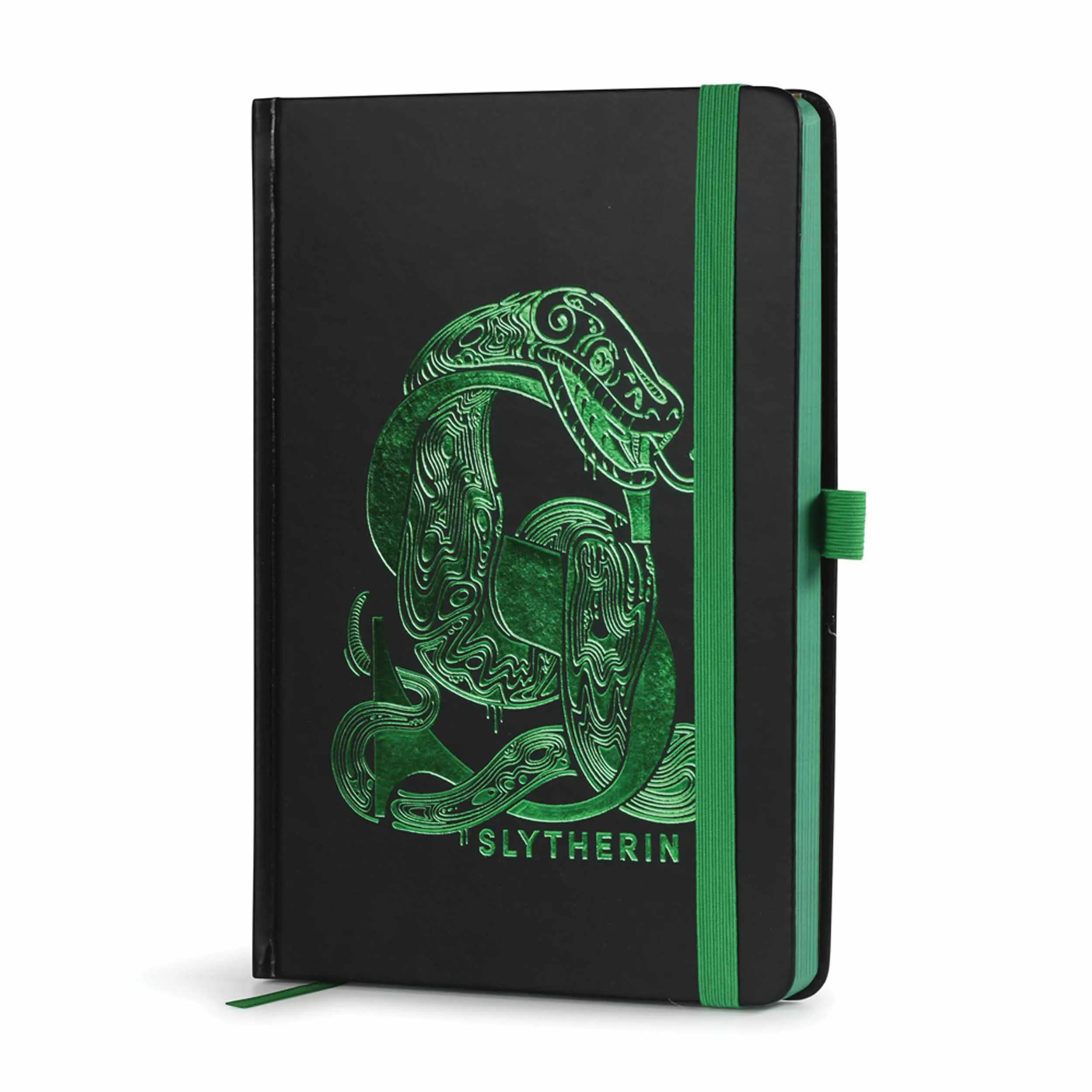 Harry Potter Premium Notizbuch A5 Slytherin Folie Produktfoto