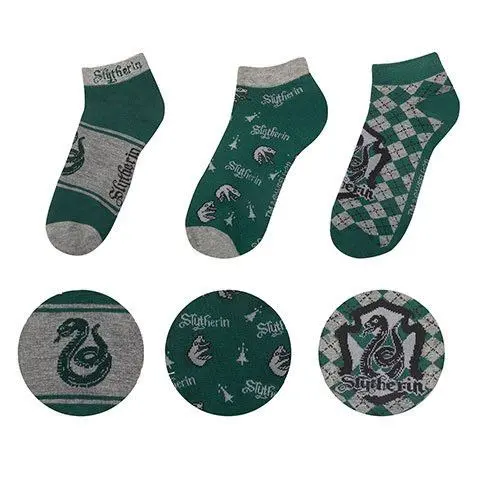 Harry Potter Knöchelsocken 3er-Pack Slytherin termékfotó