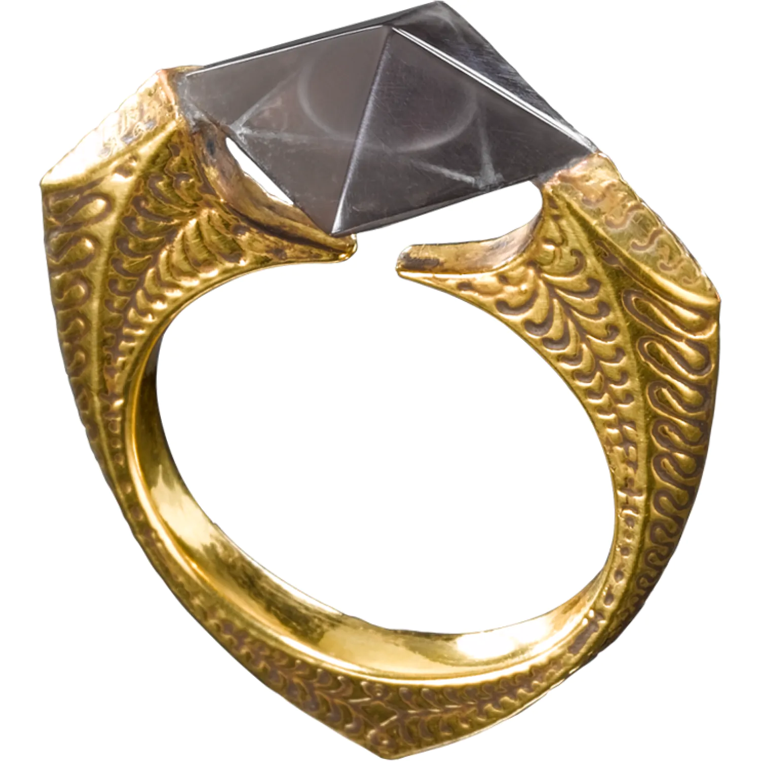 Harry Potter Replik 1/1 Lord Voldemorts Horkrux Ring (vergoldet) Produktfoto