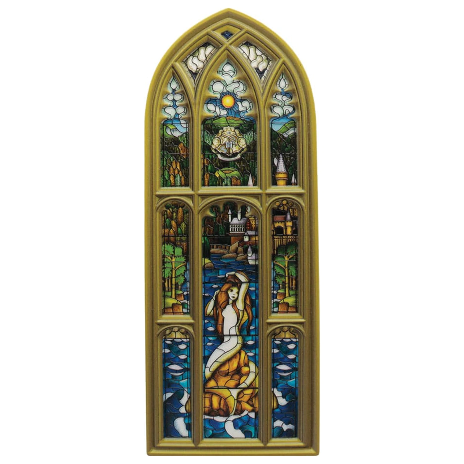 Harry Potter Kunstharz-Gedenktafel Meerjungfrau Buntglasfenster Produktfoto