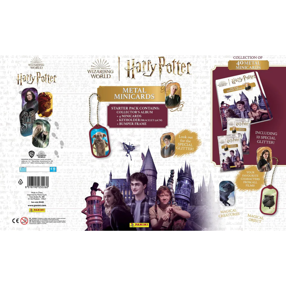 Harry Potter Metall Minikarten Starter Pack *Englische Version* Produktfoto