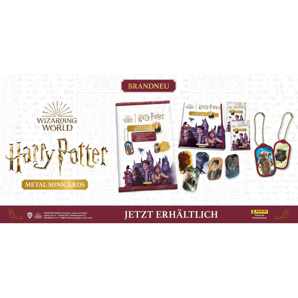 Harry Potter Metall Minikarten Starter Pack *Englische Version* Produktfoto