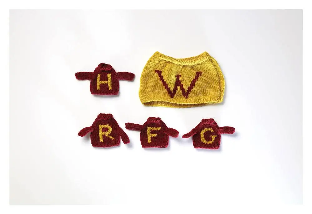 Harry Potter Strick Set Tee- und Frühstückseiwärmer Mini Pullover Produktfoto