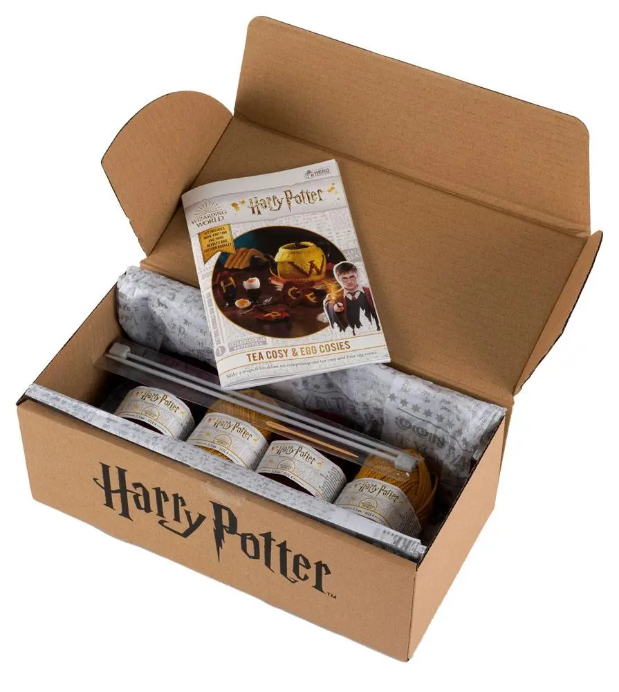 Harry Potter Strick Set Tee- und Frühstückseiwärmer Mini Pullover Produktfoto