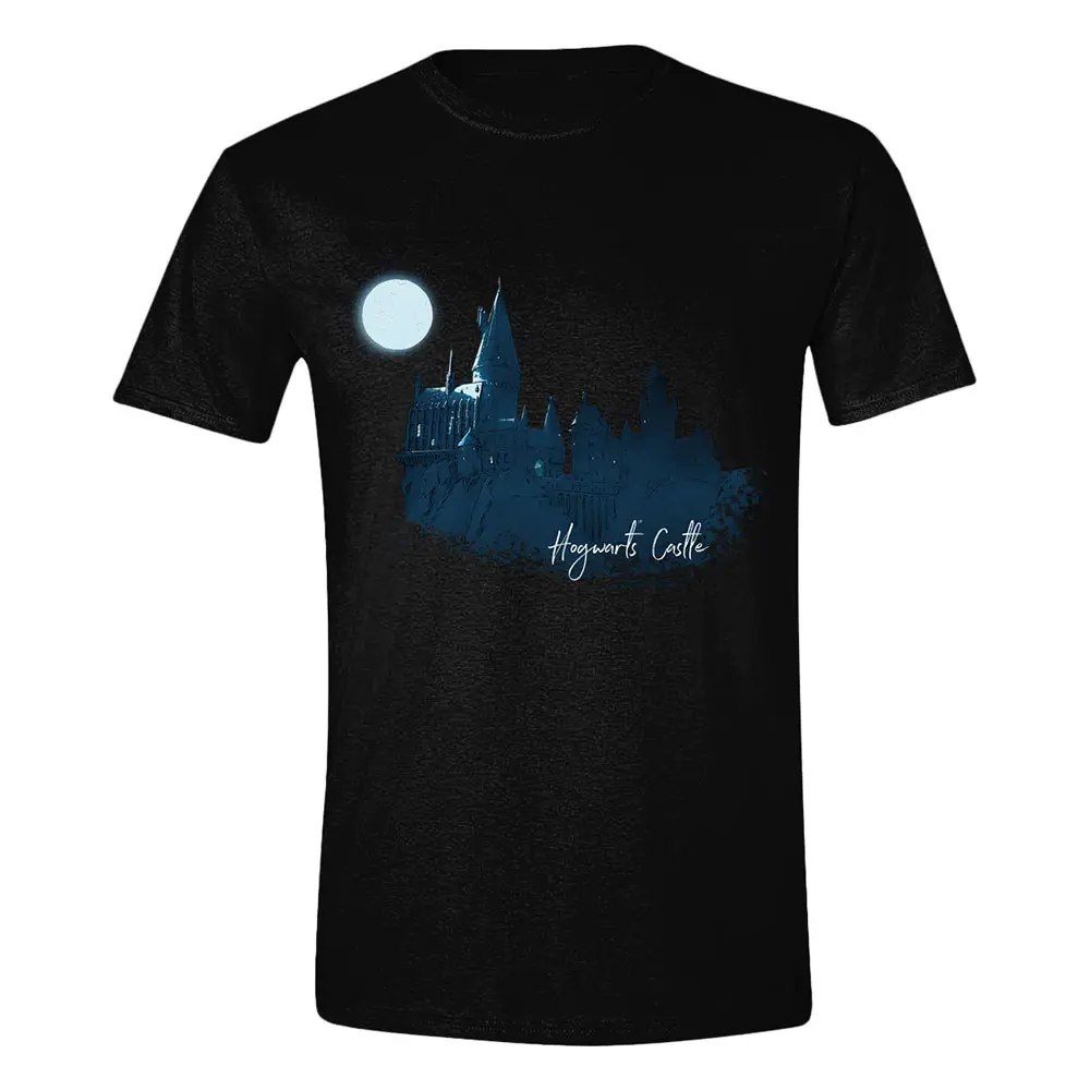 Harry Potter Moon Hogwarts Castle Painted T-shirt Produktfoto