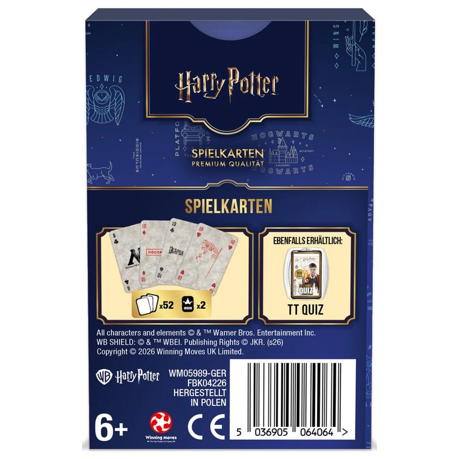 Harry Potter Spielkarten *deutsche Version* Produktfoto