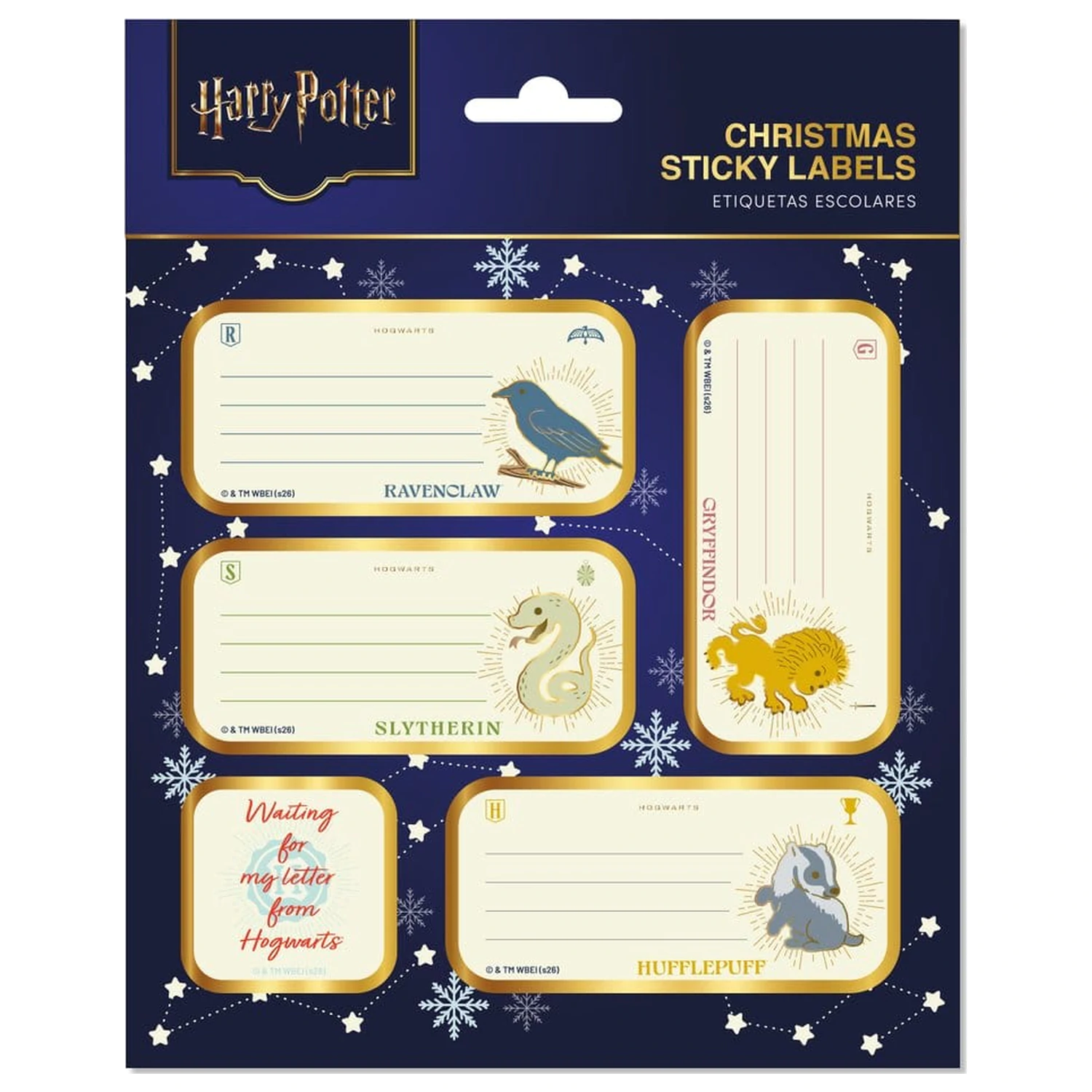Harry Potter selbstklebende Weihnachts-Etiketten Premium Produktfoto