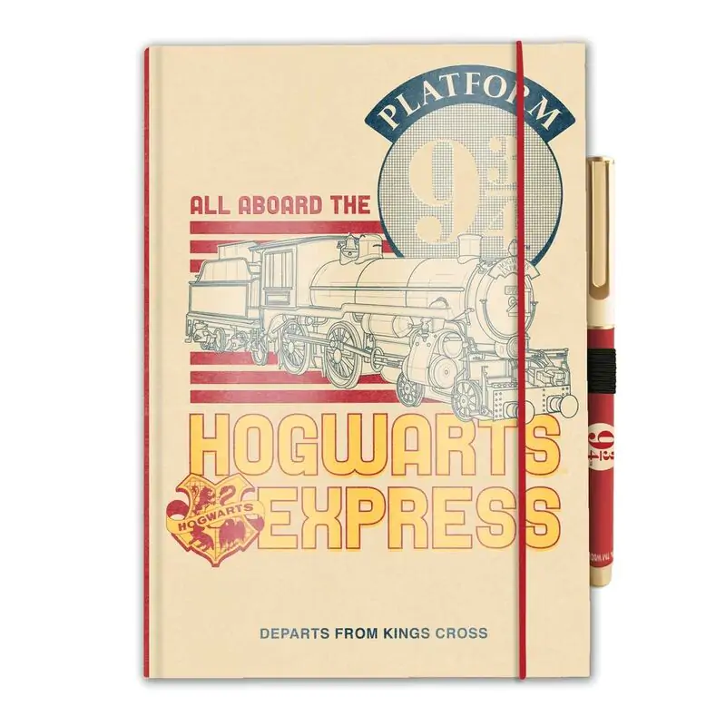 Harry Potter Platform 9 3/4 A5  Notizbuch und Stift Produktfoto