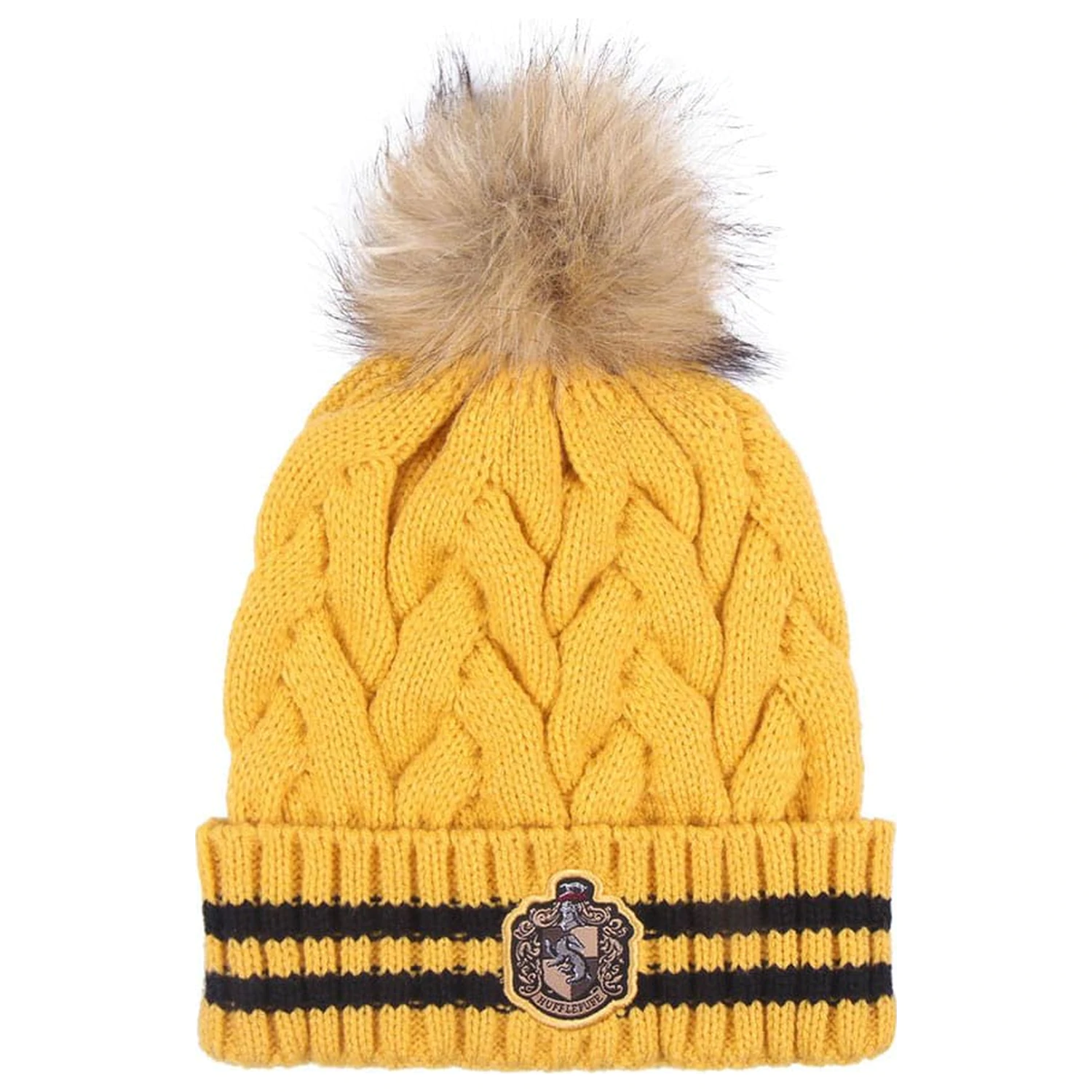 Harry Potter Mütze Pompon Hufflepuff Produktfoto