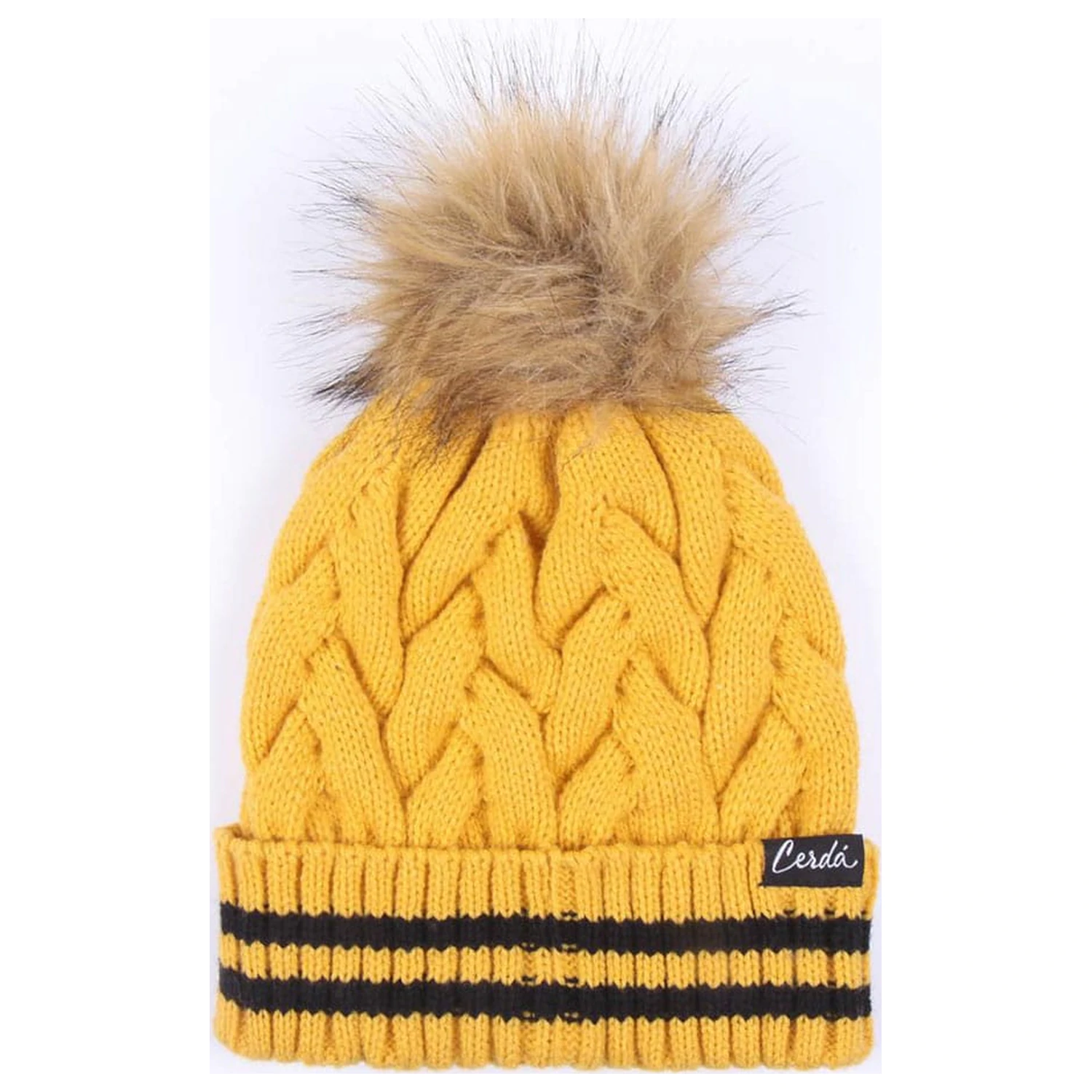 Harry Potter Mütze Pompon Hufflepuff Produktfoto