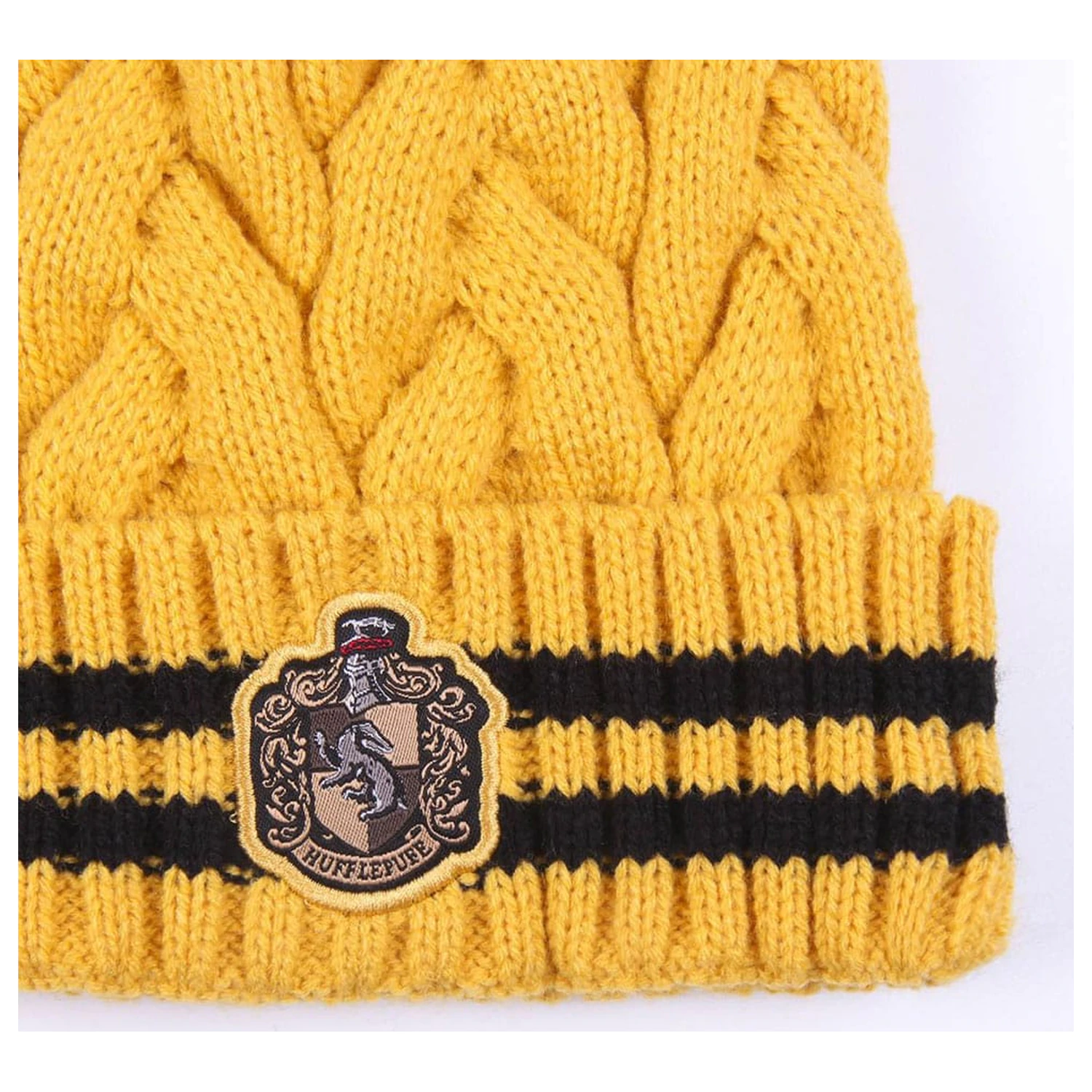 Harry Potter Mütze Pompon Hufflepuff Produktfoto