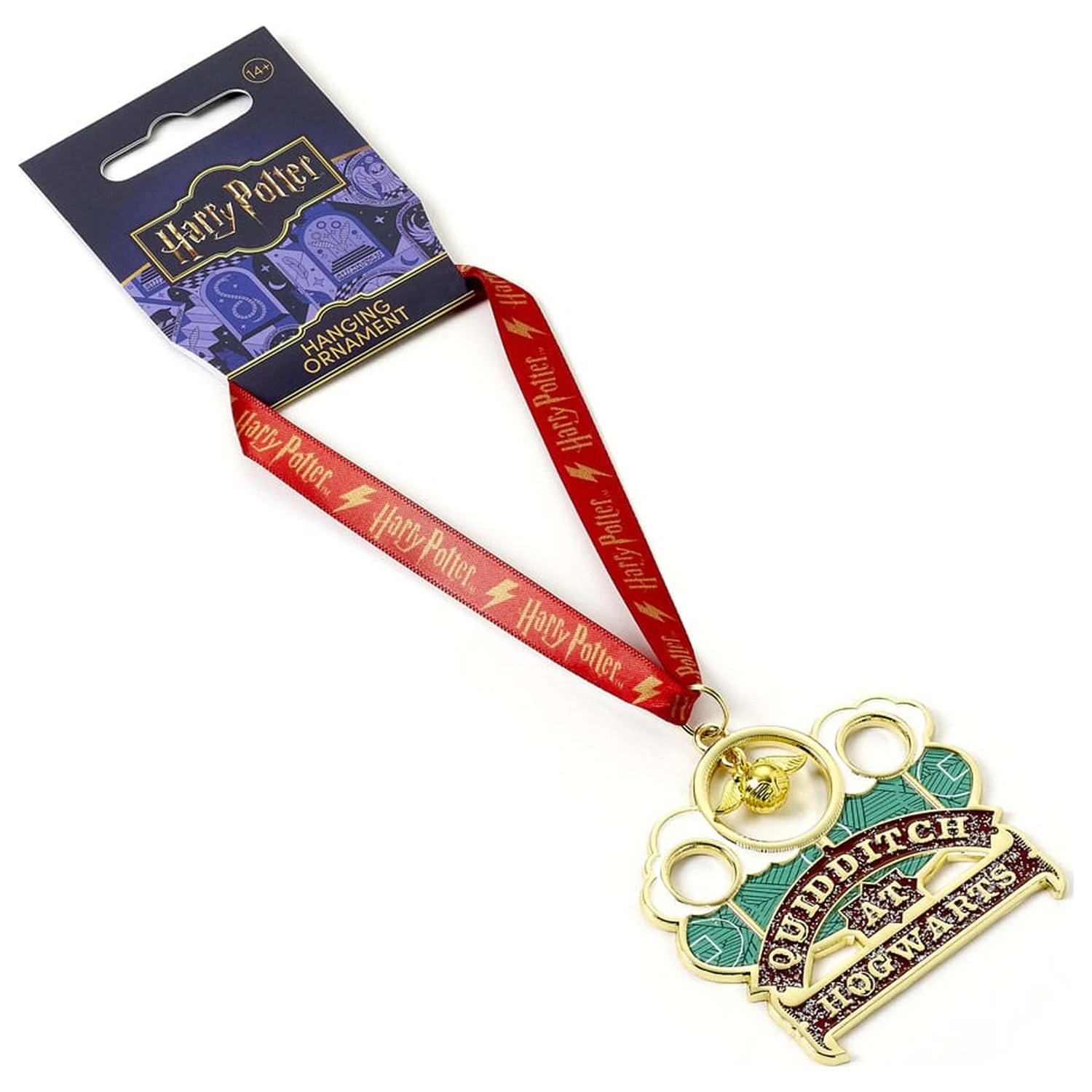 Harry Potter Baumschmuck Quidditch (Golden Tone) Produktfoto