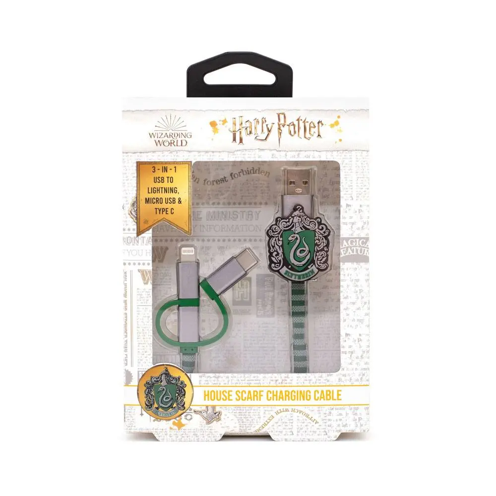 Harry Potter Hogwarts Scarf 3-in-1-Kabel Slytherin Produktfoto
