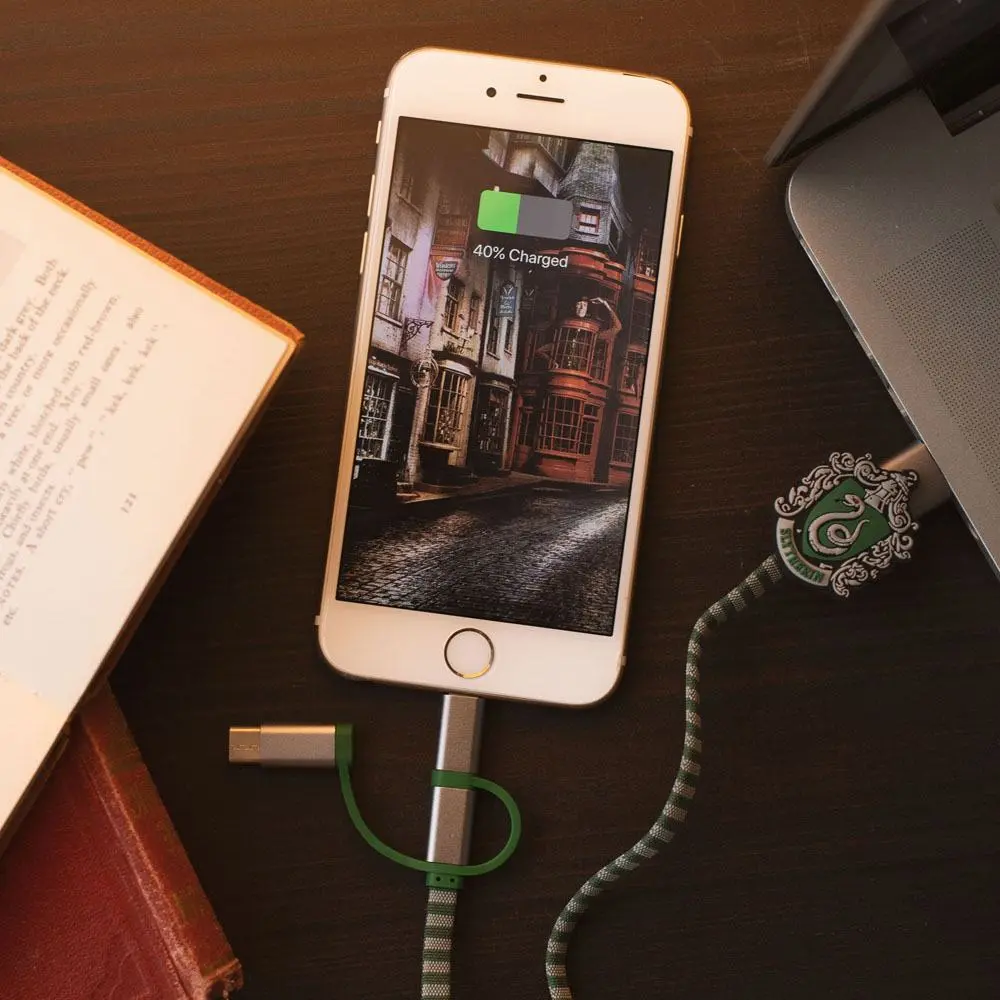 Harry Potter Hogwarts Scarf 3-in-1-Kabel Slytherin Produktfoto
