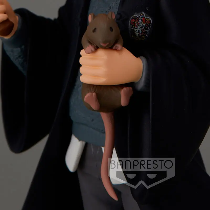 Harry Potter Q Posket Mini Figur Ron Weasley with Scabbers 14 cm Produktfoto