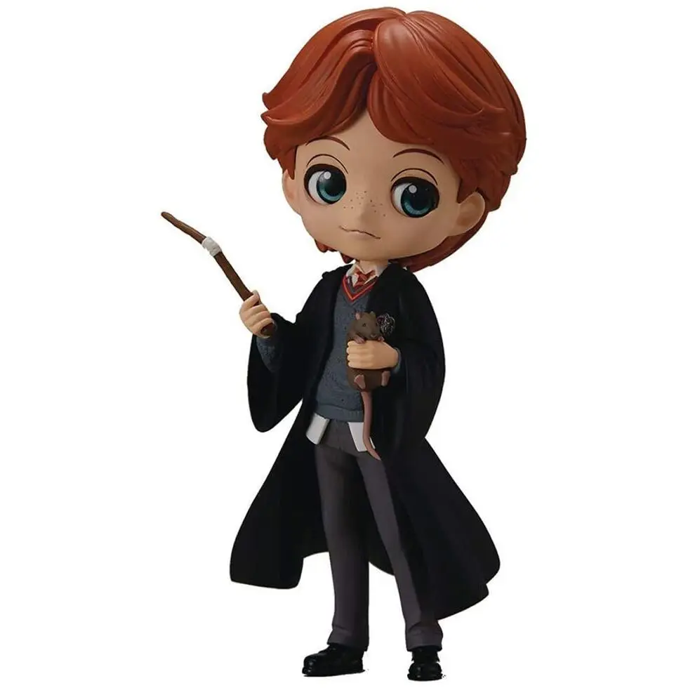 Harry Potter Q Posket Mini Figur Ron Weasley with Scabbers 14 cm Produktfoto