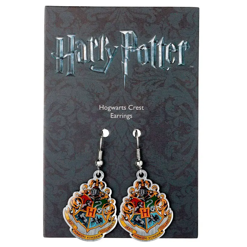Harry Potter Ohrringe Hogwarts Crest (versilbert) Produktfoto