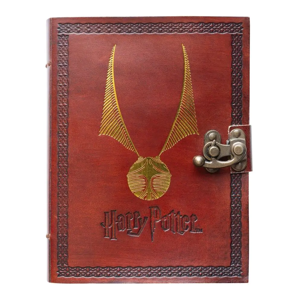 Harry Potter Snitch Ledergebundenes Notizbuch Produktfoto